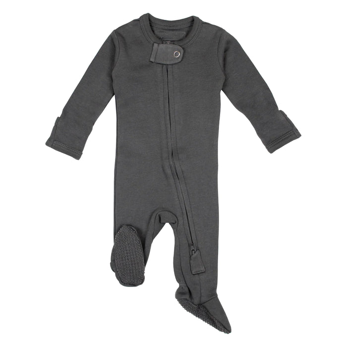 L'ovedbaby | 2-Way Organic Zipper Footie | Gray