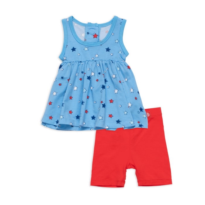 Magnetic Me Sleeveless Top & Shorts | Red, White & Bluetiful