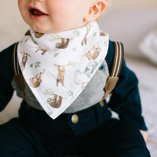 Copper Pearl Bandana Bib Sets