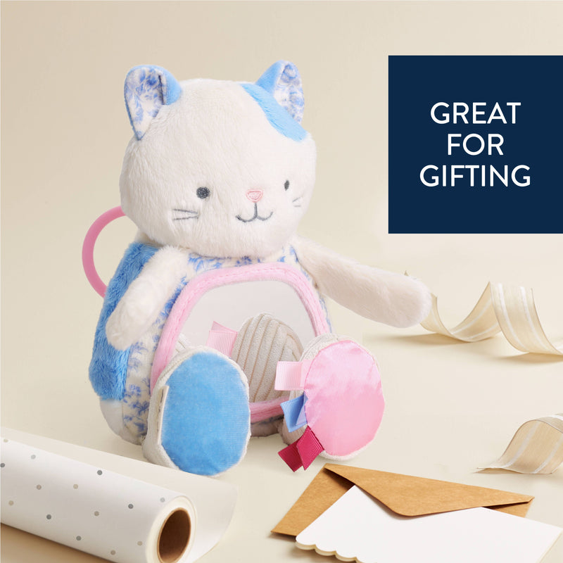 Itzy Ritzy |  Itzy Bitzy Mirror™ Sensory Tummy Time Mirror | Kitty