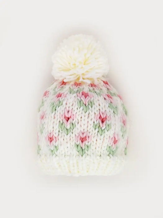Huggalugs Beanie Hat | Bitty Blooms Blush
