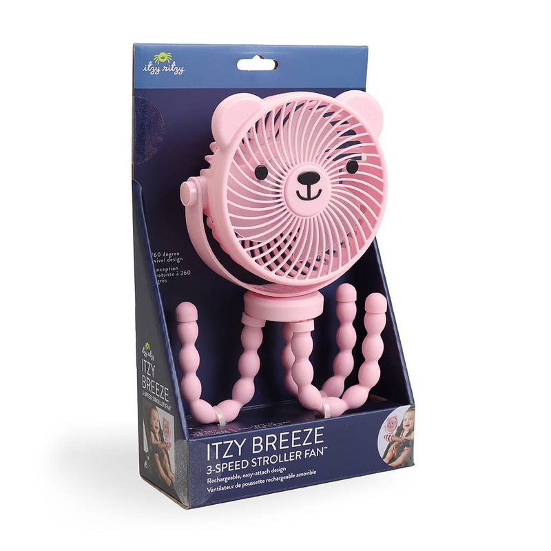 Itzy Ritzy | Itzy Breeze 3-Speed Stroller Fan™ | Pink
