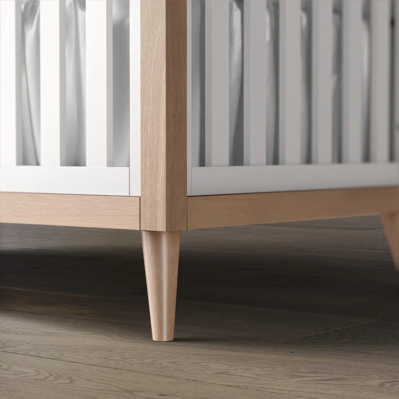 Romina New York l Classic Baby Crib l Solid Wood Nursery Crib