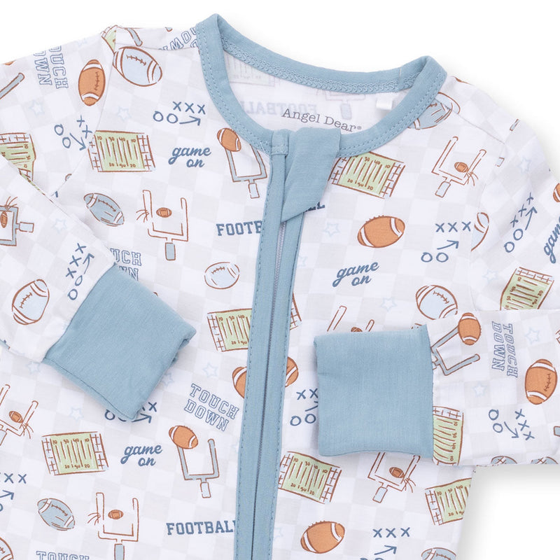 Angel Dear | Convertible Romper | Football Check