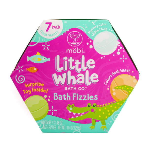 Mobi Games Inc | Little Whale Bath Fizzies | 7-Pack