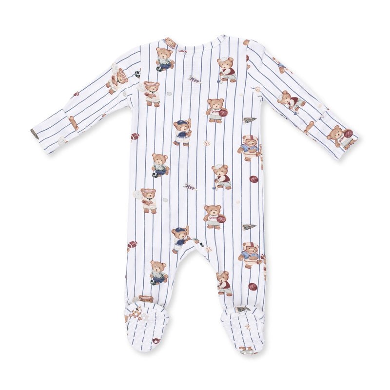 Angel Dear | Mixed Sports Bears | 2 Way Zipper Footie