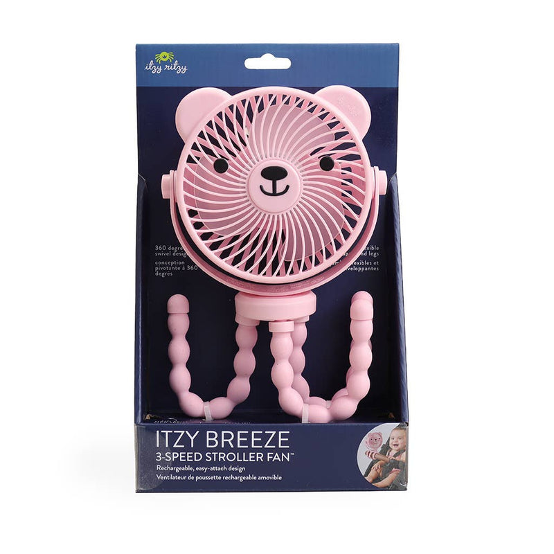 Itzy Ritzy | Itzy Breeze 3-Speed Stroller Fan™ | Pink