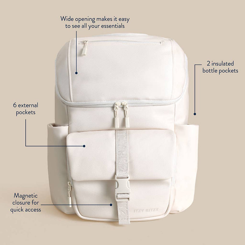 Itzy Ritzy | Belong Bucket Backpack™ Diaper Bag | Toast