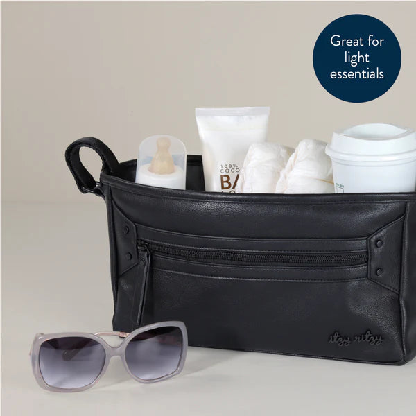 Itzy Ritzy | Stroller & Wagon Caddy | Matte Black
