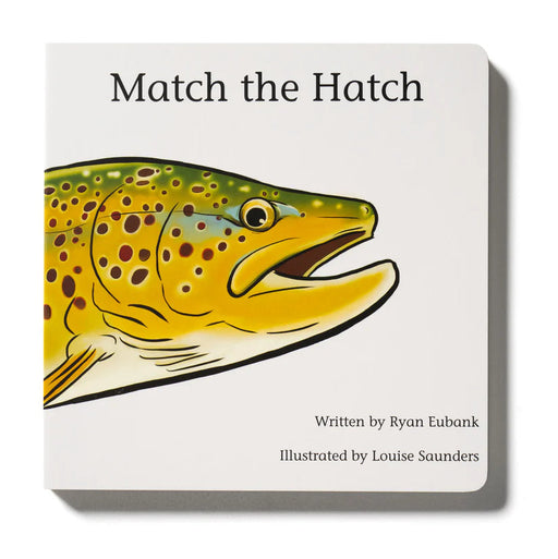 Book cover of 'Match the Hatch' with a fish illustration on a white background