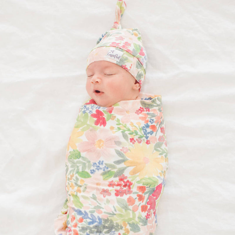 Copper Pearl | Knit Swaddle Blanket | Lark