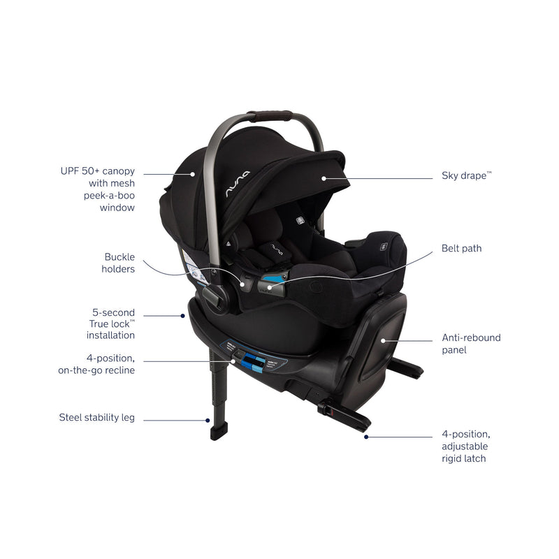 Nuna PIPA RX Infant Car Seat + RELX Base
