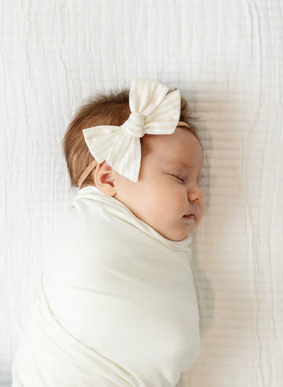 Lou Lou & Co. | Cotton Headband | Ivory Stripe