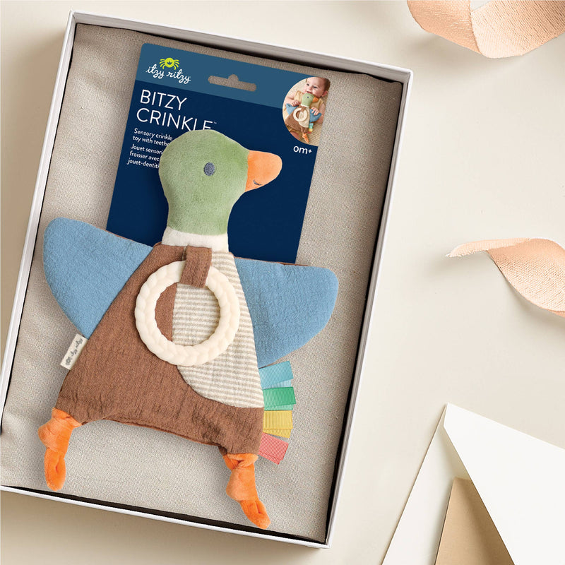Itzy Ritzy | Bitzy Crinkle™ | Mallard Duck