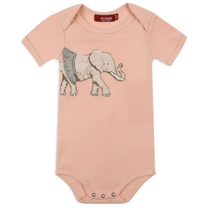Milkbarn Tutu Elephant Appliqué One Piece