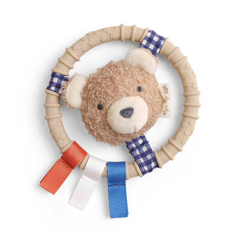 Itzy Ritzy | Itzy Ring Pal™ Teething Ring with Plush Character | Bear