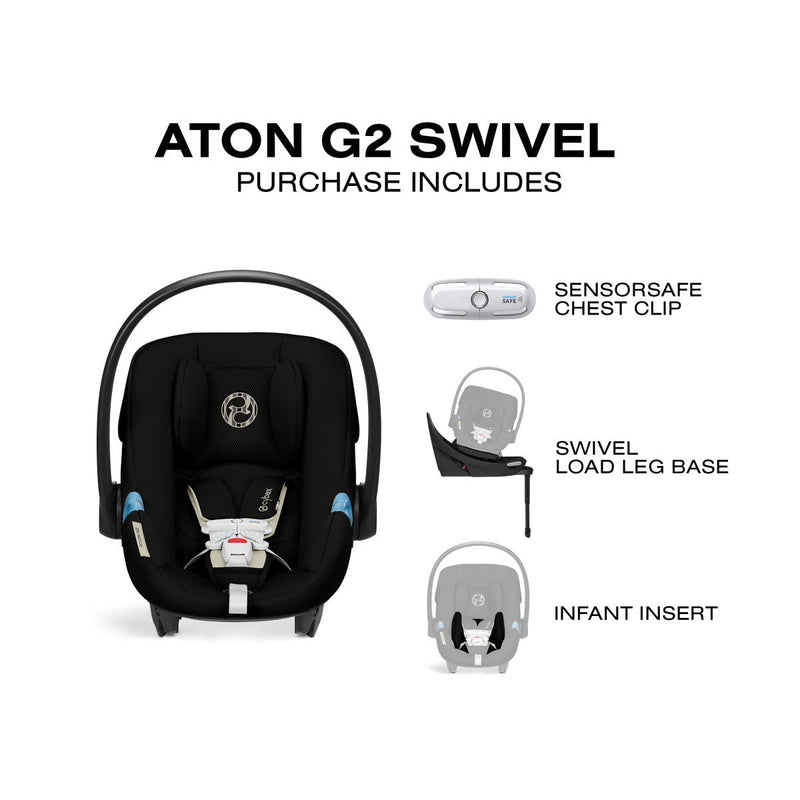 cybex aton car seat newborn insert when to remove Aton G2 Swivel Infant Car Seat with Load Leg Base by Cybex Almond Beige