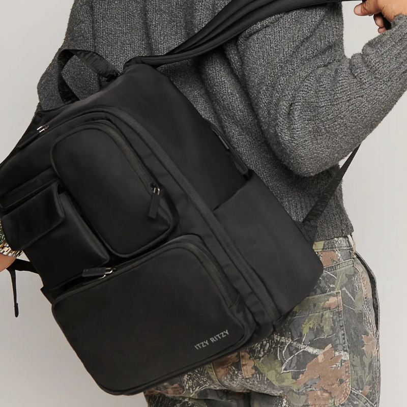 Itzy Ritzy | Belong Utility Backpack Diaper Bag | Black