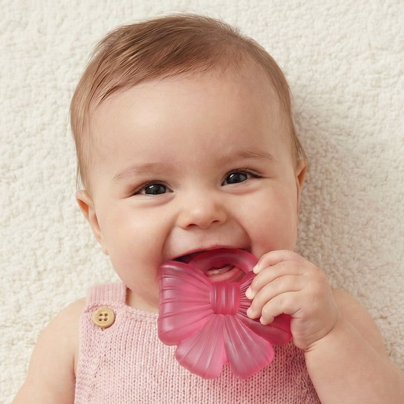 Itzy Ritzy | Cutie Coolers™ Soothing Water-Filled Teethers| Bow