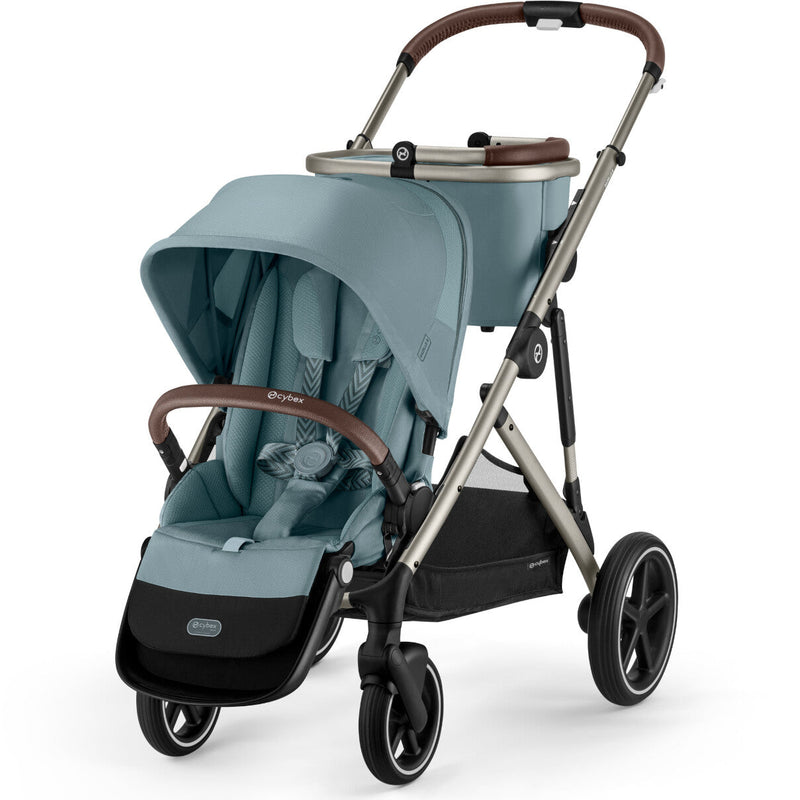 cybex gazelle cot Cybex Gazelle S Stroller Taupe Frame with Stormy Blue Seat