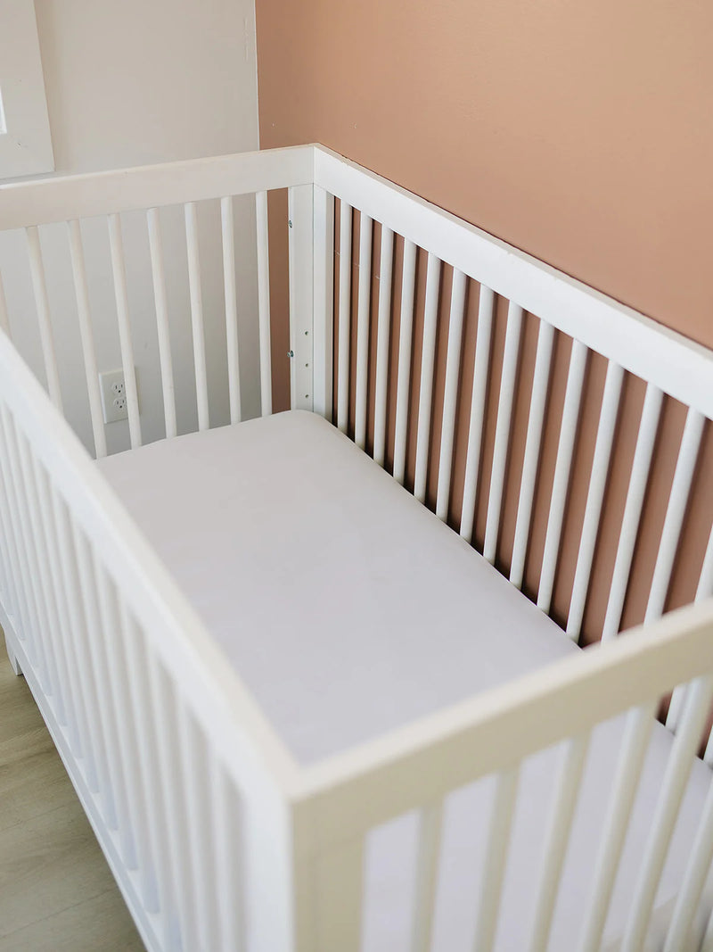 Mebie Baby | Bamboo Crib Sheet | White
