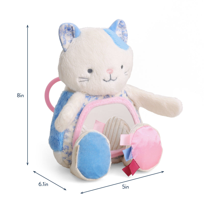 Itzy Ritzy |  Itzy Bitzy Mirror™ Sensory Tummy Time Mirror | Kitty