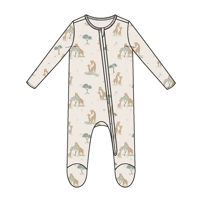 Angel Dear 2 Way Zipper Footie | Giraffe Families