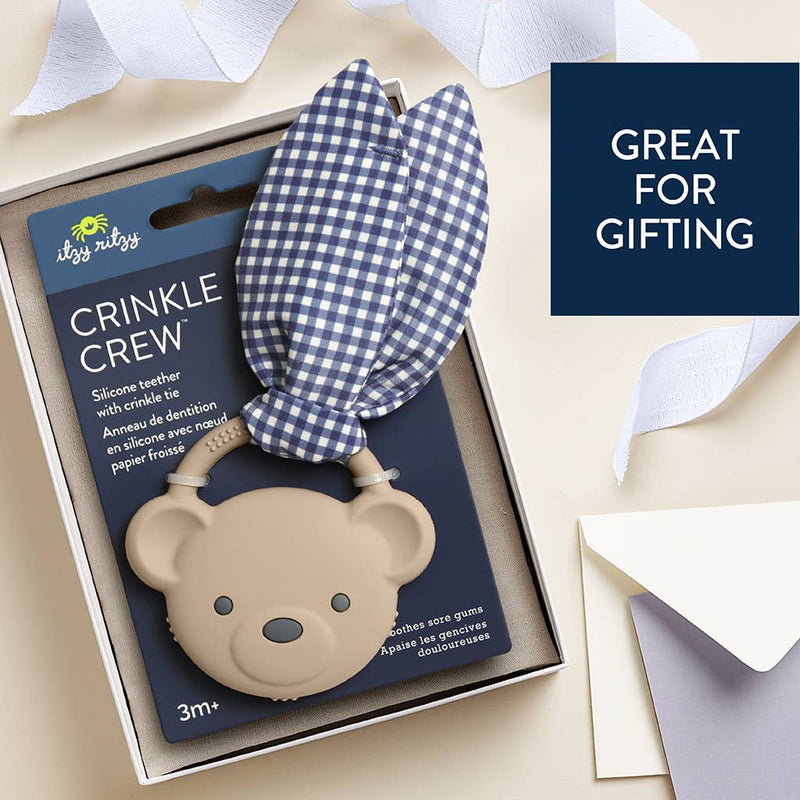Itzy Ritzy | Crinkle Crew™ | Taupe Bear