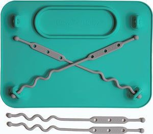Busy Baby Placemat | Non-Slip Silicone w/ 4 Toy Bungees