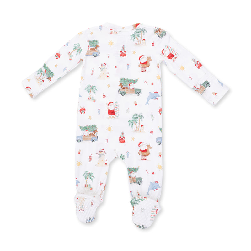 Angel Dear | 2 Way Zipper Footie | Beach Christmas