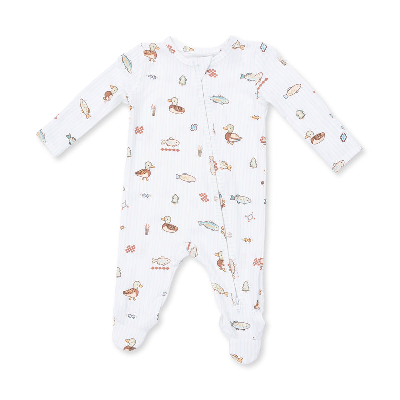 Angel Dear | 2 Way Zipper Footie | Lake Cuties