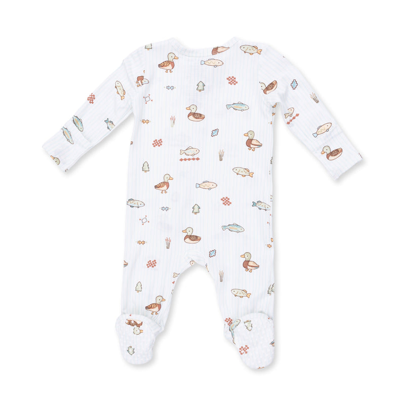 Angel Dear | 2 Way Zipper Footie | Lake Cuties