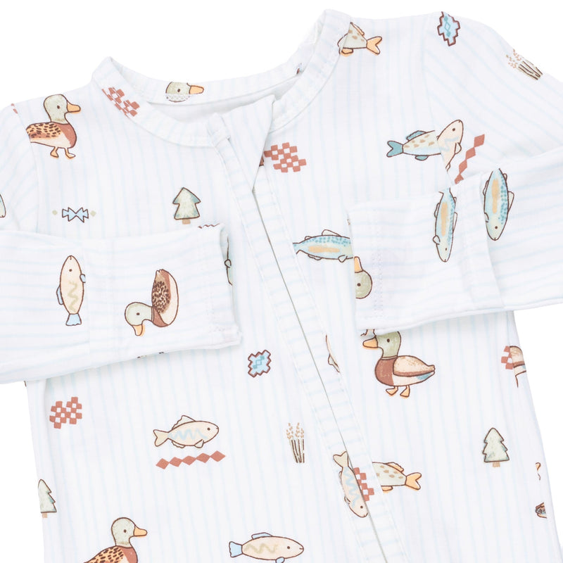 Angel Dear | 2 Way Zipper Footie | Lake Cuties