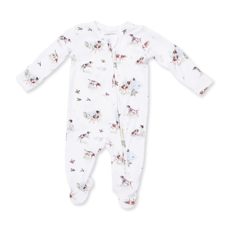 Angel Dear | 2 Way Zipper Footie | Pointer Pups and Duck Buddies