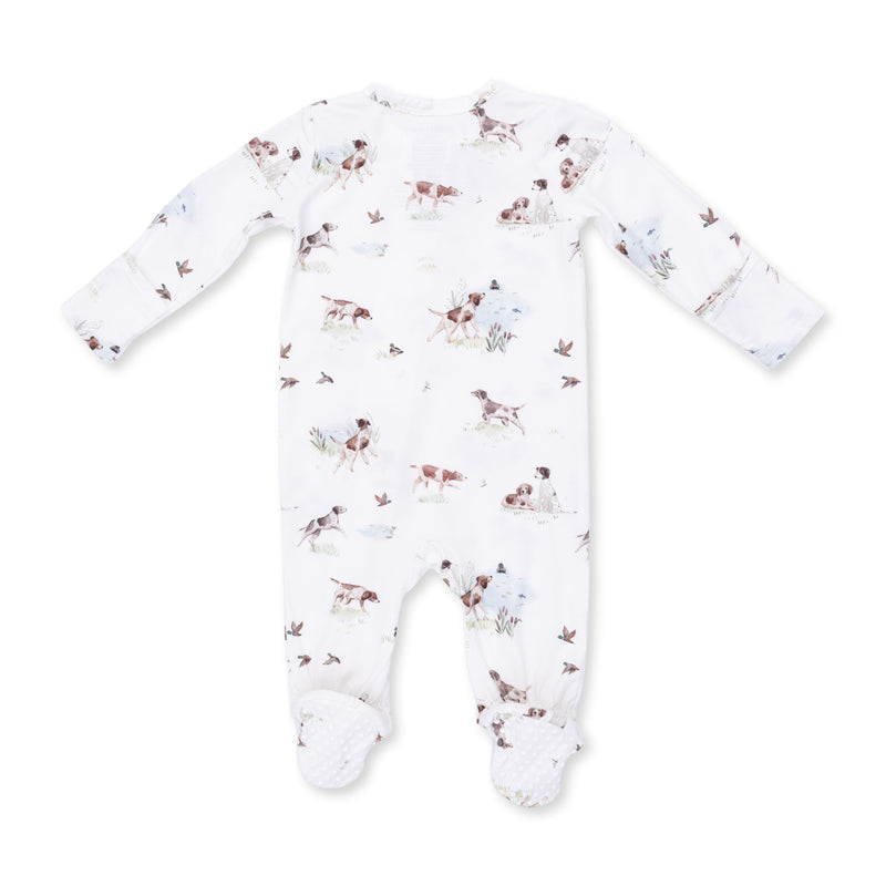 Angel Dear | 2 Way Zipper Footie | Pointer Pups and Duck Buddies