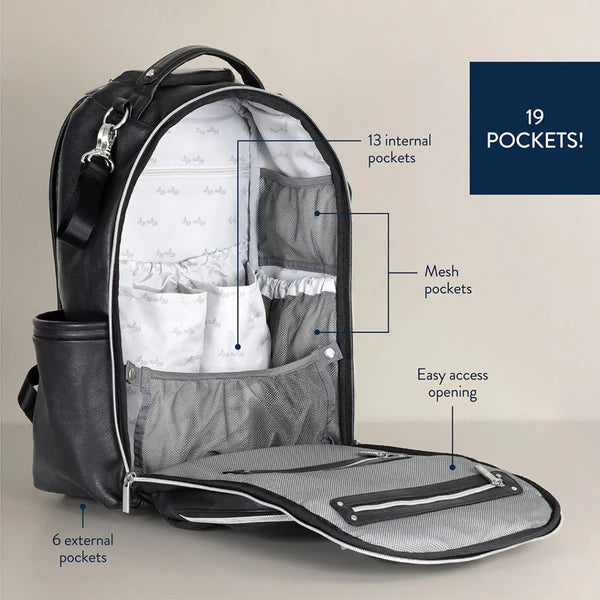 Itzy Ritzy | Boss Plus Backpack Diaper Bag | Black