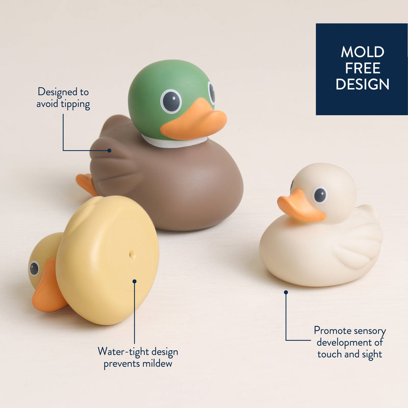 Itzy Ritzy | Itzy Ducky Family™ Bath + Water Table Toys | Mallard Family