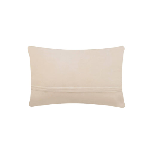 Beige pillow on a white background
