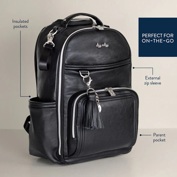 Itzy Ritzy | Boss Plus Backpack Diaper Bag | Black