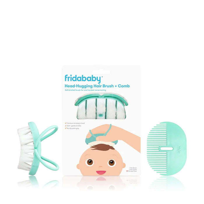 FridaBaby Head-Hugging Hairbrush + Styling Comb