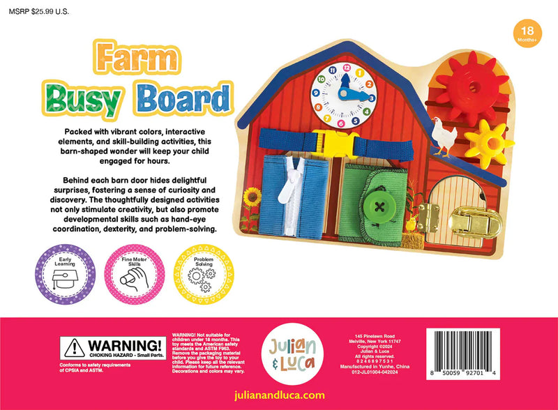Little Hippo Books | Brilliant Baby Farm Busy Board