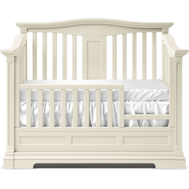 Romina Imperio l Convertible Baby Crib (Open Back) l Solid Wood Nursery Crib