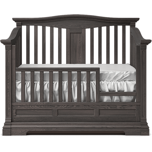Romina Imperio l Convertible Baby Crib (Open Back) l Solid Wood Nursery Crib