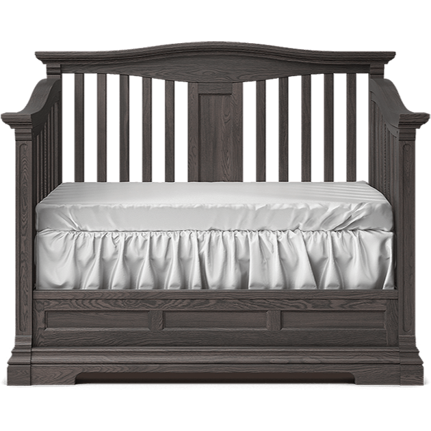 Romina Imperio l Convertible Baby Crib (Open Back) l Solid Wood Nursery Crib