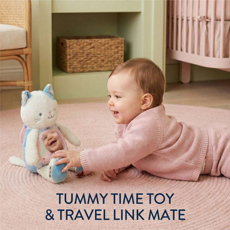 Itzy Ritzy |  Itzy Bitzy Mirror™ Sensory Tummy Time Mirror | Kitty