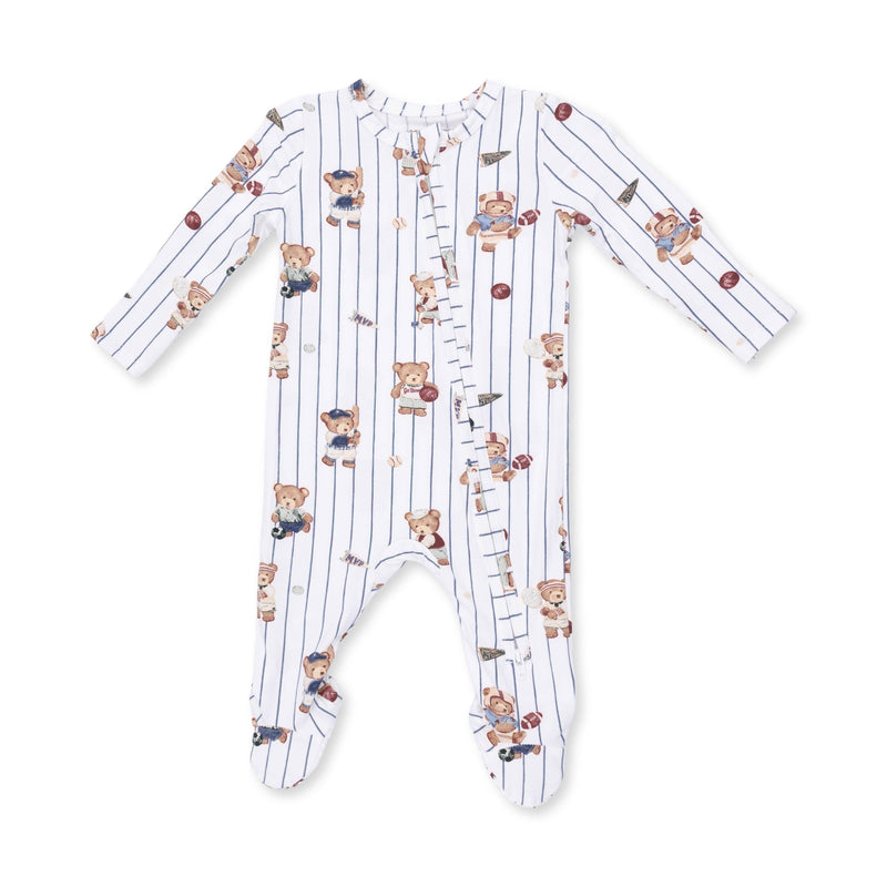 Angel Dear | Mixed Sports Bears | 2 Way Zipper Footie