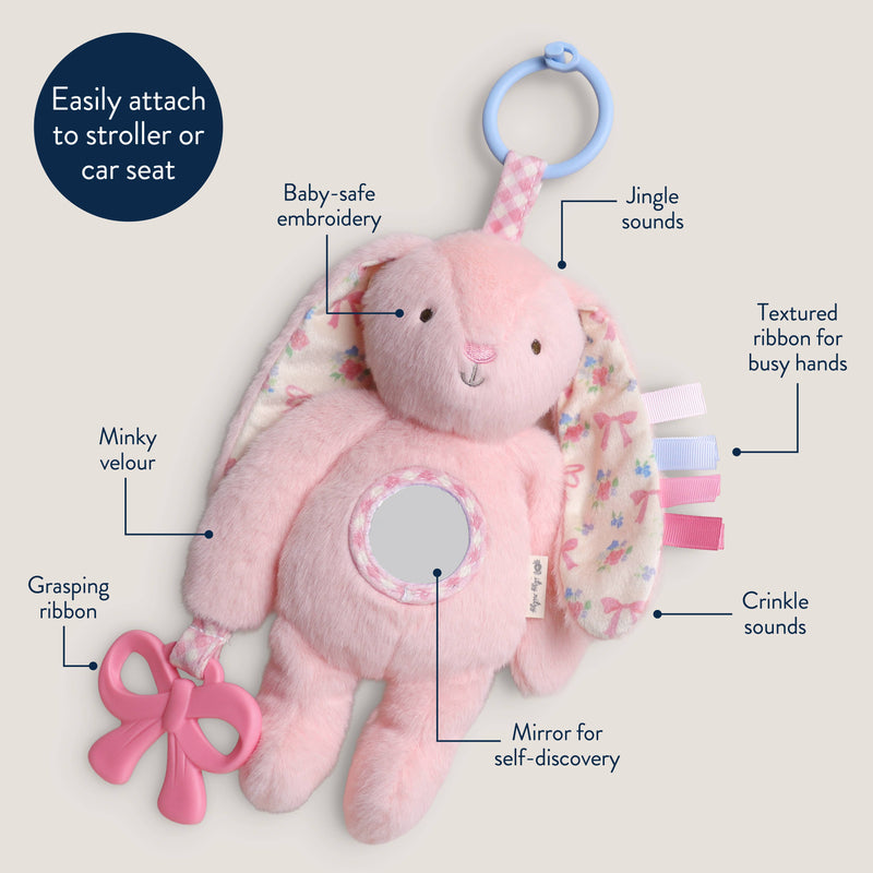 Itzy Ritzy | Bitzy Traveler™ | Pink Bunny