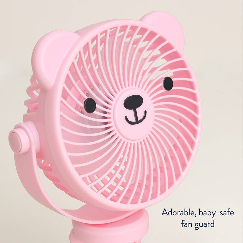 Itzy Ritzy | Itzy Breeze 3-Speed Stroller Fan™ | Pink