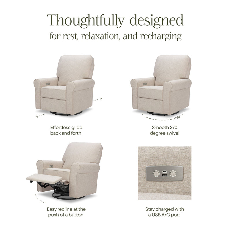 Monogram by Namesake Monroe Power Recliner & Swivel Glider