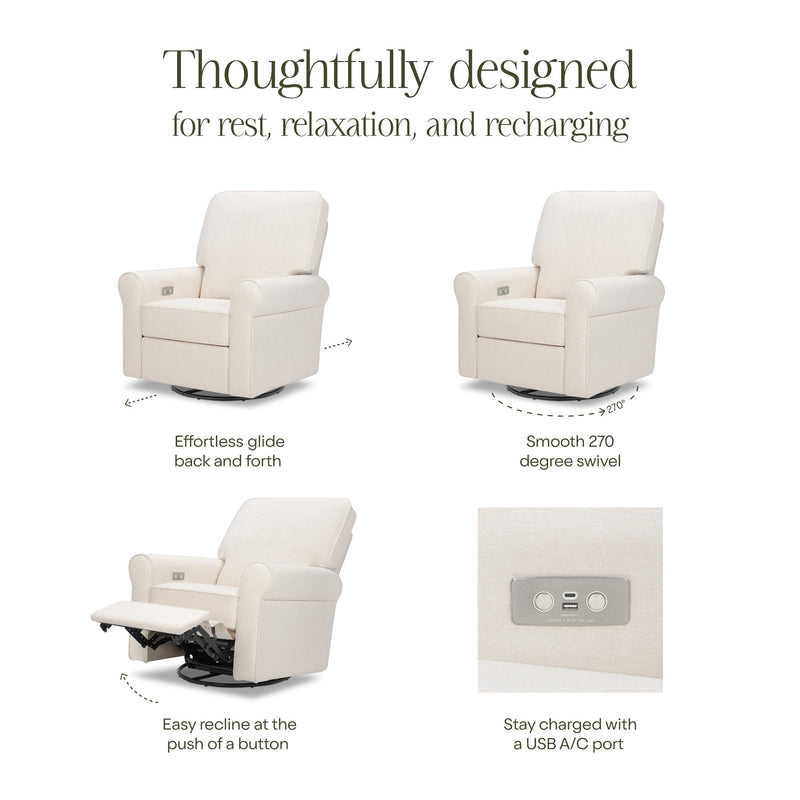 Monogram by Namesake Monroe Power Recliner & Swivel Glider